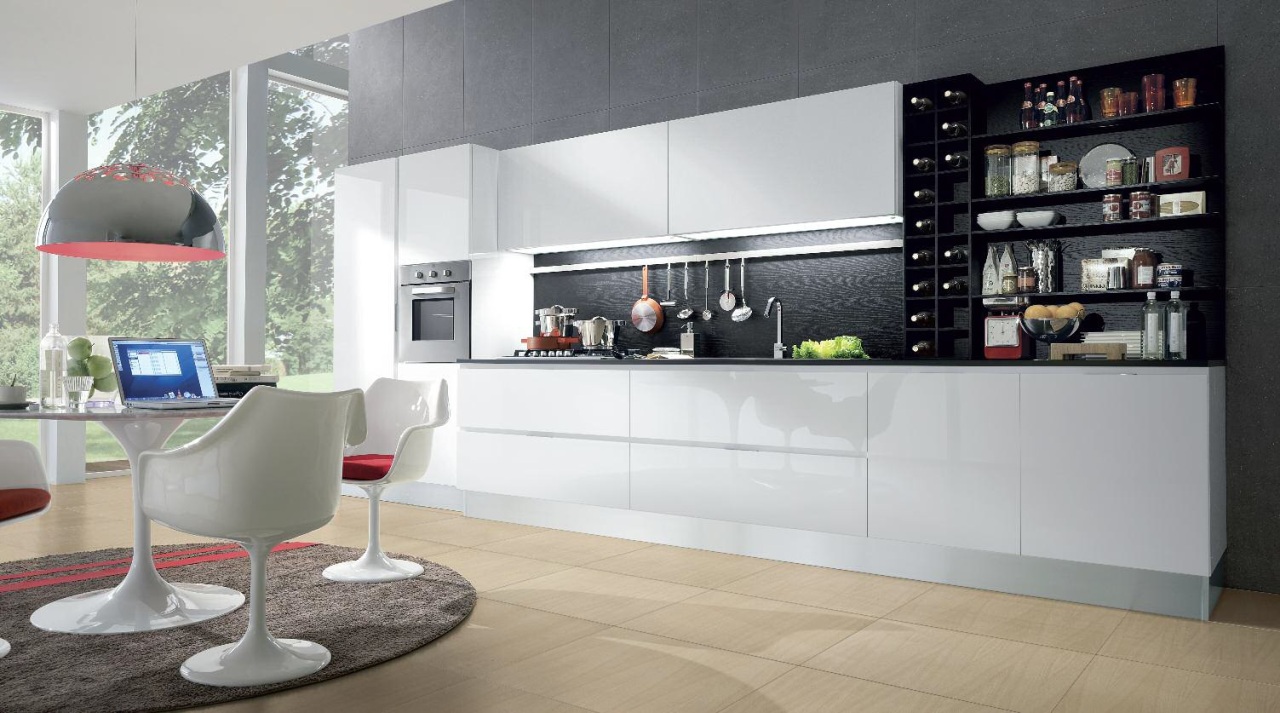 Кухня Mya art.WHITE/BLACK_KITCHEN/32.33 от магазина Piramida Interiors