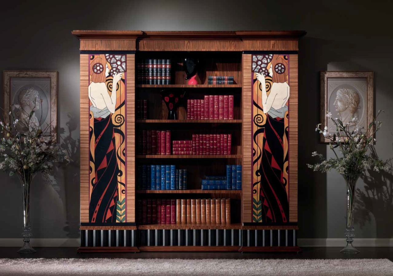 Книжный шкаф Gray art.3775 от магазина Piramida Interiors
