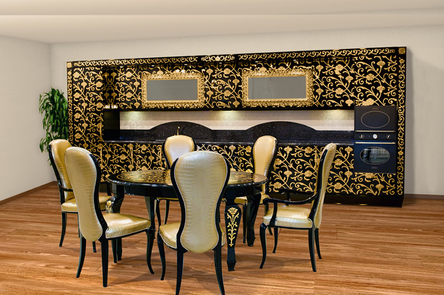 Кухня Art Deco art.ALESSIA_4 от магазина Piramida Interiors
