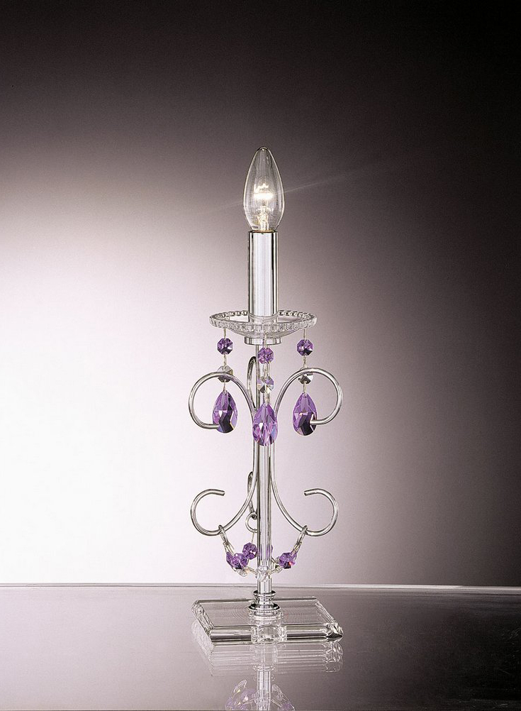 Лампа настольная Crystal art.608/L_CR_violet от магазина Piramida Interiors