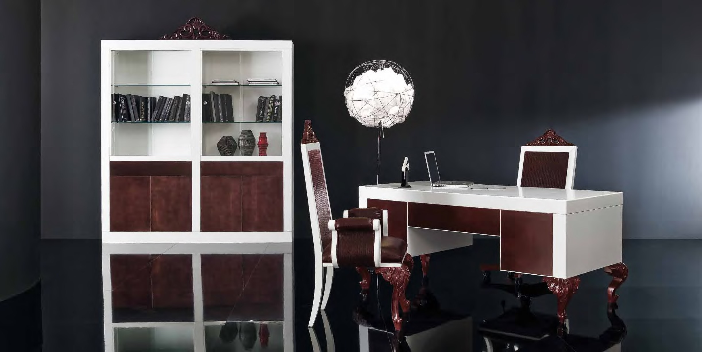 Книжный шкаф Minimal Baroque art.42103 от магазина Piramida Interiors