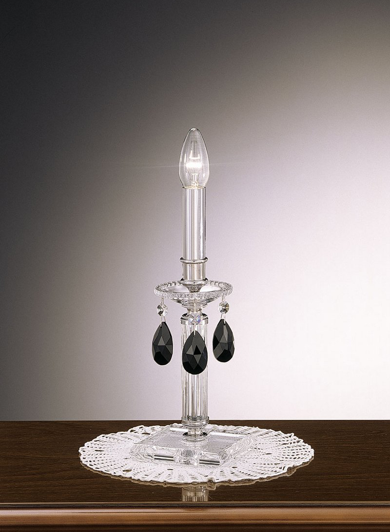 Лампа настольная Crystal art.450/L_CR_black от магазина Piramida Interiors