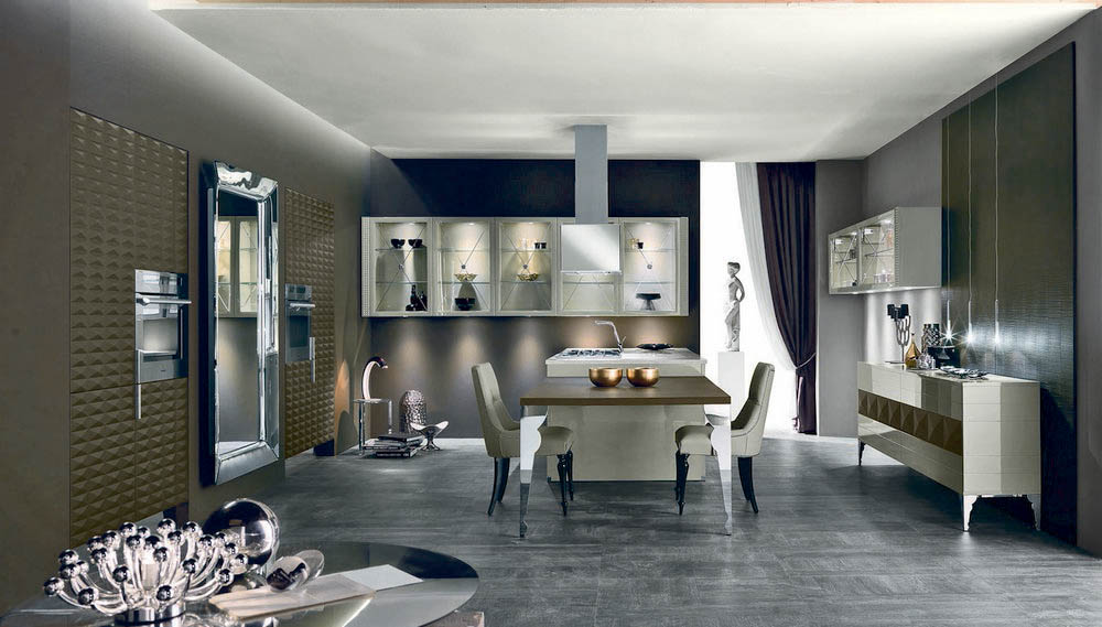 Кухня Luxury Glam art.CUSPIDE_PELLE от магазина Piramida Interiors