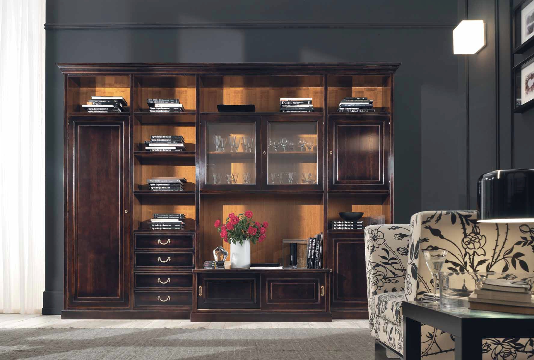 Книжный шкаф Palladio Classico art.P.1008C от магазина Piramida Interiors