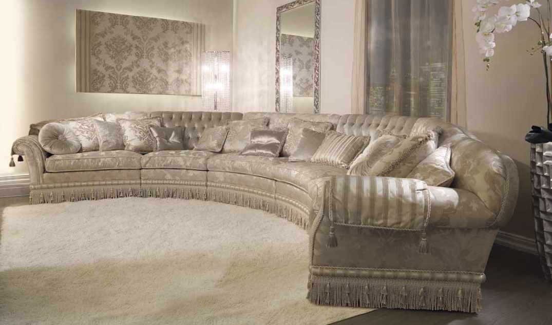 Диван Glamour art.GLICINE_RING_02 от магазина Piramida Interiors